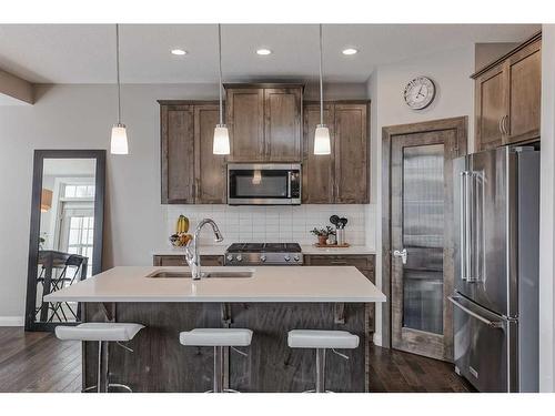 54 Evanscrest Common Nw, Calgary, AB - Indoor Photo Showing Kitchen With Stainless Steel Kitchen With Upgraded Kitchen