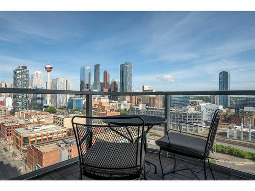 1806-433 11 Avenue Se, Calgary, AB - Outdoor With Balcony With View