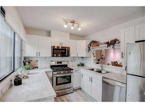 43-10401 19 Street Sw, Calgary, AB - Indoor Photo Showing Kitchen With Double Sink