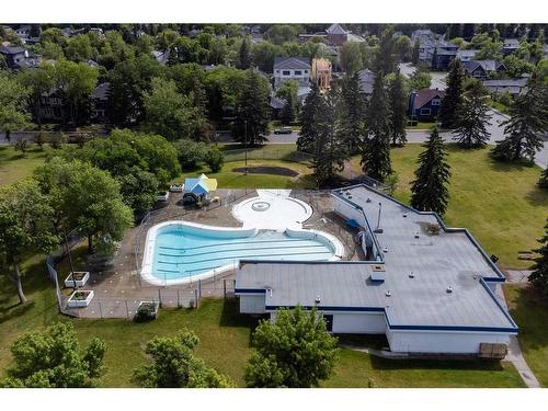 710 23 Avenue Nw, Calgary, AB - Outdoor With In Ground Pool With View