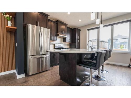 413 Redstone Grove Ne, Calgary, AB - Indoor Photo Showing Kitchen With Upgraded Kitchen
