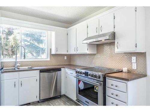 427 Brookpark Drive Sw, Calgary, AB - Indoor Photo Showing Kitchen With Double Sink
