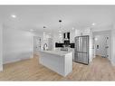 4932 Marlborough Drive Ne, Calgary, AB  - Indoor Photo Showing Kitchen With Stainless Steel Kitchen With Upgraded Kitchen 