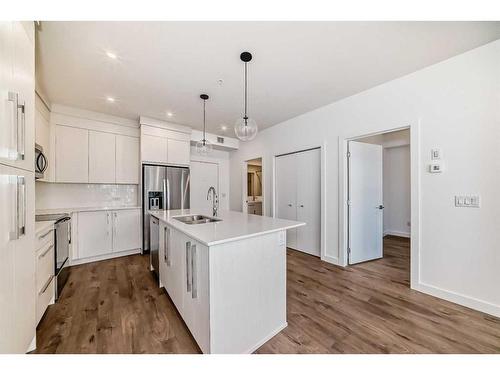 2211-681 Savanna Boulevard Ne, Calgary, AB - Indoor Photo Showing Kitchen With Double Sink With Upgraded Kitchen