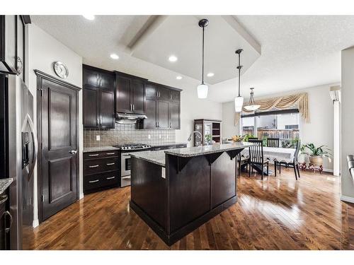 456 Hidden Creek Boulevard Nw, Calgary, AB - Indoor Photo Showing Kitchen With Stainless Steel Kitchen With Upgraded Kitchen