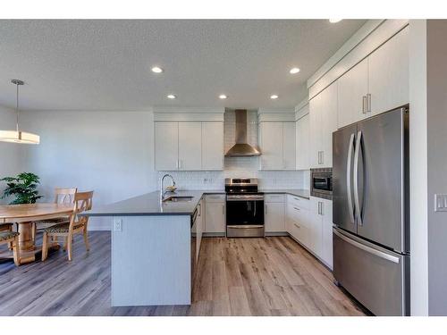 78 Harvest Grove Common Ne, Calgary, AB - Indoor Photo Showing Kitchen With Stainless Steel Kitchen With Upgraded Kitchen