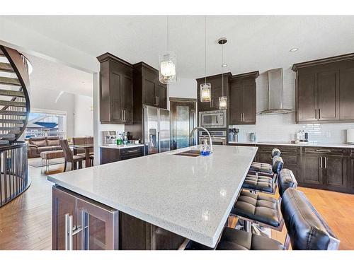 601 Muirfield Crescent, Lyalta, AB - Indoor Photo Showing Kitchen With Double Sink With Upgraded Kitchen