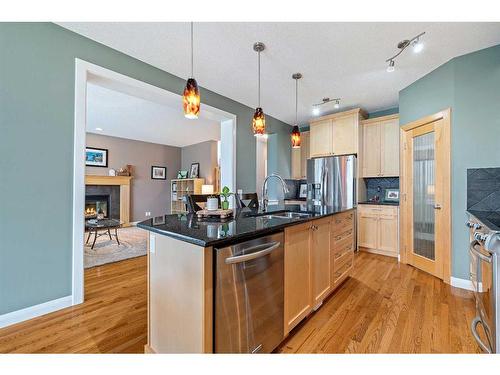 134 Copperstone Close Se, Calgary, AB - Indoor Photo Showing Kitchen With Double Sink With Upgraded Kitchen