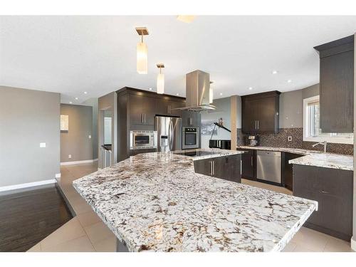 1396 Shawnee Road Sw, Calgary, AB - Indoor Photo Showing Kitchen With Stainless Steel Kitchen With Upgraded Kitchen