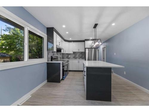 1940 Cottonwood Crescent Se, Calgary, AB - Indoor Photo Showing Kitchen With Upgraded Kitchen