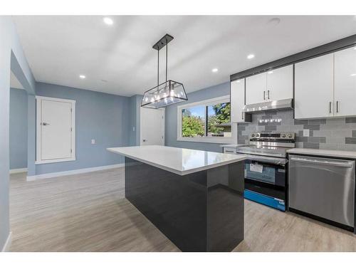 1940 Cottonwood Crescent Se, Calgary, AB - Indoor Photo Showing Kitchen With Upgraded Kitchen