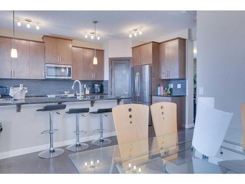 33 Redstone Villas Ne, Calgary, AB - Indoor Photo Showing Kitchen With Upgraded Kitchen