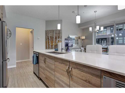 216-11 Mahogany Circle Se, Calgary, AB - Indoor Photo Showing Kitchen With Double Sink With Upgraded Kitchen