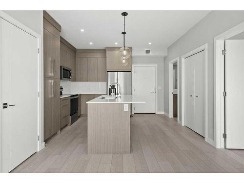 2304-681 Savanna Boulevard Ne, Calgary, AB - Indoor Photo Showing Kitchen With Upgraded Kitchen