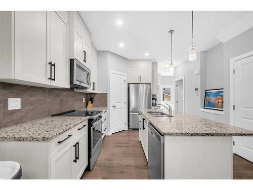 579 Cornerstone Avenue Ne, Calgary, AB - Indoor Photo Showing Kitchen With Double Sink With Upgraded Kitchen