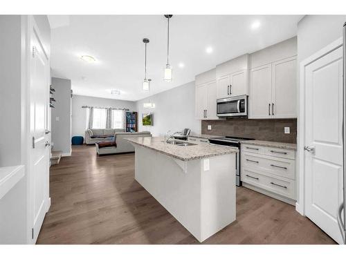 579 Cornerstone Avenue Ne, Calgary, AB - Indoor Photo Showing Kitchen With Upgraded Kitchen