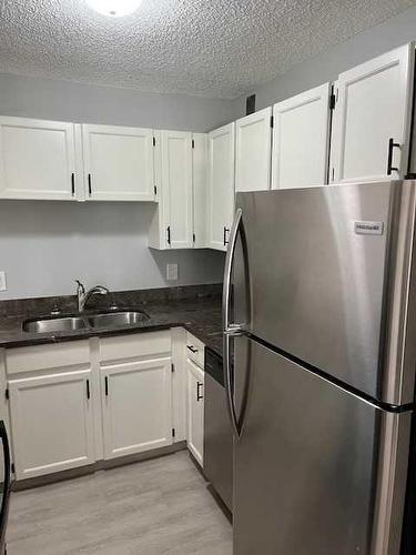 107-511 56 Avenue Sw, Calgary, AB - Indoor Photo Showing Kitchen With Double Sink