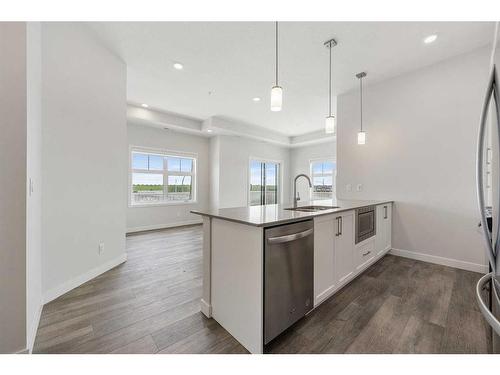 402-255 Les Jardins Park Se, Calgary, AB - Indoor Photo Showing Kitchen With Upgraded Kitchen