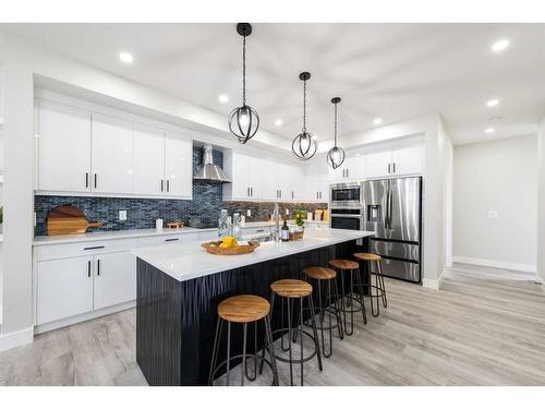 148 Saddlelake Manor Ne, Calgary, AB - Indoor Photo Showing Kitchen With Upgraded Kitchen