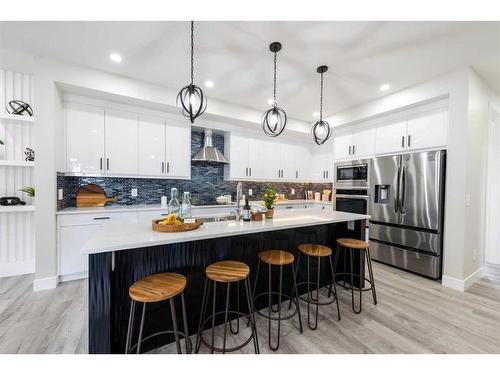 148 Saddlelake Manor Ne, Calgary, AB - Indoor Photo Showing Kitchen With Upgraded Kitchen