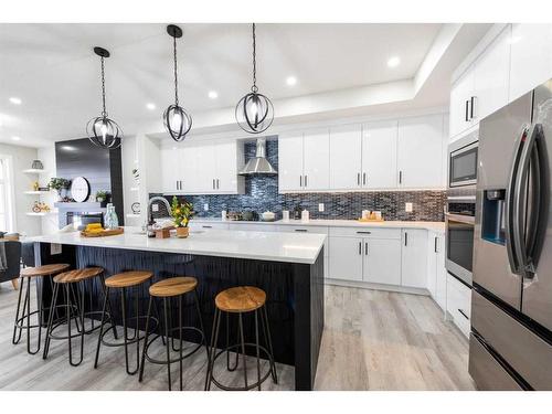 148 Saddlelake Manor Ne, Calgary, AB - Indoor Photo Showing Kitchen With Upgraded Kitchen