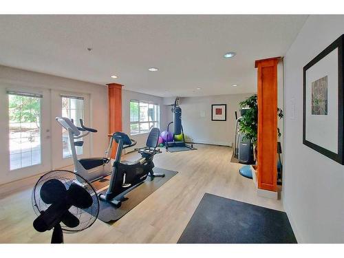 438-35 Richard Court Sw, Calgary, AB - Indoor Photo Showing Gym Room