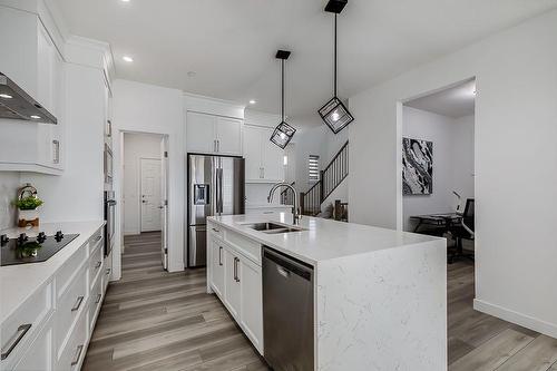 312 Calhoun Common Ne, Calgary, AB - Indoor Photo Showing Kitchen With Double Sink With Upgraded Kitchen