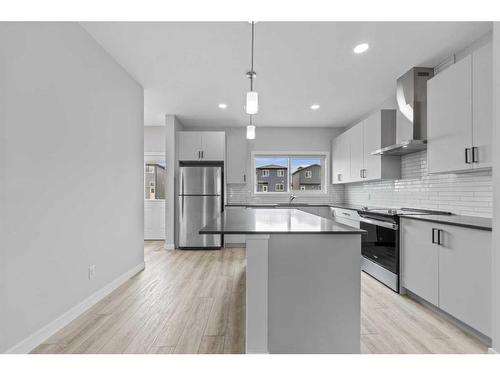 1833 Cornerstone Boulevard Ne, Calgary, AB - Indoor Photo Showing Kitchen With Stainless Steel Kitchen With Upgraded Kitchen