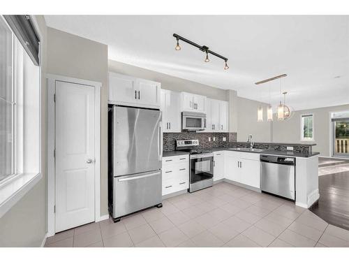 39 Kinlea Way Nw, Calgary, AB - Indoor Photo Showing Kitchen With Stainless Steel Kitchen