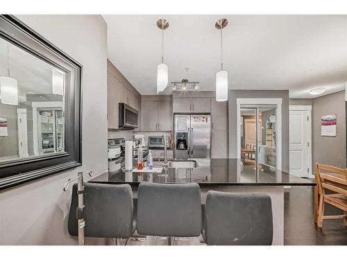 2111-240 Skyview Ranch Road Ne, Calgary, AB - Indoor Photo Showing Kitchen With Upgraded Kitchen