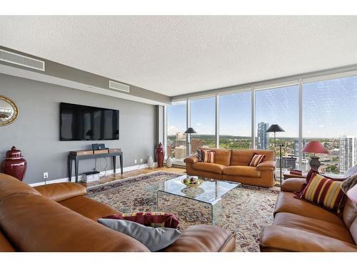 3301-433 11 Avenue Se, Calgary, AB - Indoor Photo Showing Living Room