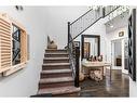 2087 Brightoncrest Common Se, Calgary, AB  - Indoor Photo Showing Living Room With Fireplace 