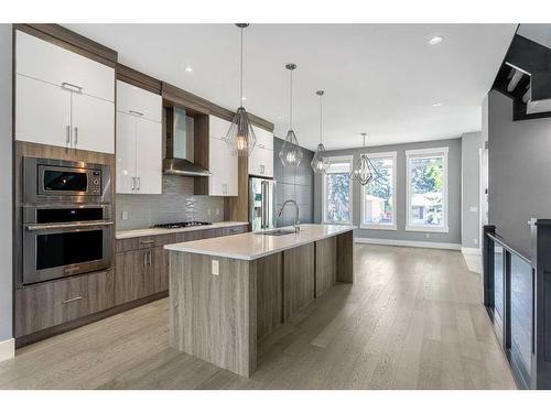 1838 18 Avenue Nw, Calgary, AB - Indoor Photo Showing Kitchen With Upgraded Kitchen