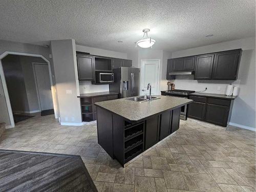 3 Riverwood Close Se, Calgary, AB - Indoor Photo Showing Kitchen With Double Sink