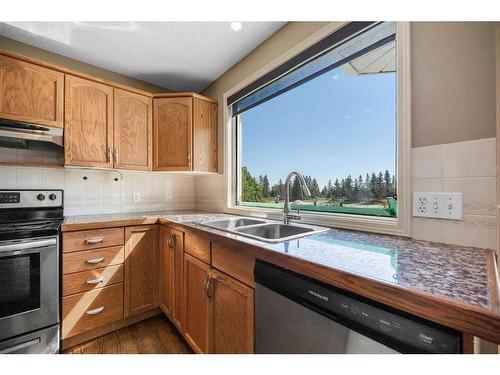 14216 Evergreen Street Sw, Calgary, AB - Indoor Photo Showing Kitchen With Double Sink