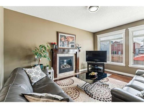 145 Skyview Ranch Crescent Ne, Calgary, AB - Indoor Photo Showing Living Room With Fireplace