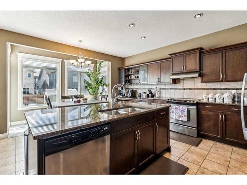 145 Skyview Ranch Crescent Ne, Calgary, AB - Indoor Photo Showing Kitchen With Double Sink
