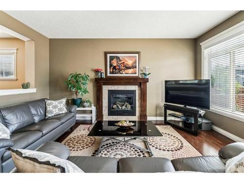 145 Skyview Ranch Crescent Ne, Calgary, AB - Indoor Photo Showing Living Room With Fireplace