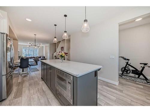 163 Belvedere Green Se, Calgary, AB - Indoor Photo Showing Kitchen With Upgraded Kitchen