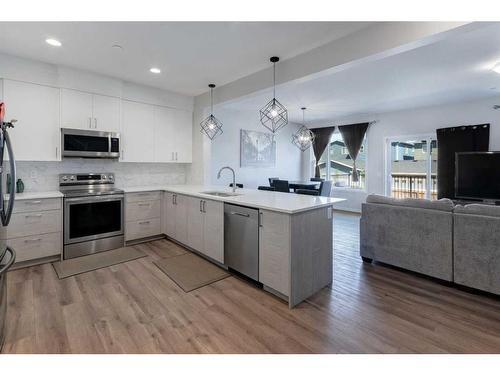 113 Howse Common Ne, Calgary, AB - Indoor Photo Showing Kitchen With Upgraded Kitchen