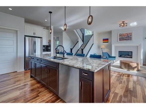 36 Auburn Springs Cove Se, Calgary, AB - Indoor Photo Showing Kitchen With Double Sink With Upgraded Kitchen