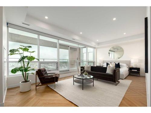 802-8505 Broadcast Avenue Sw, Calgary, AB - Indoor Photo Showing Living Room