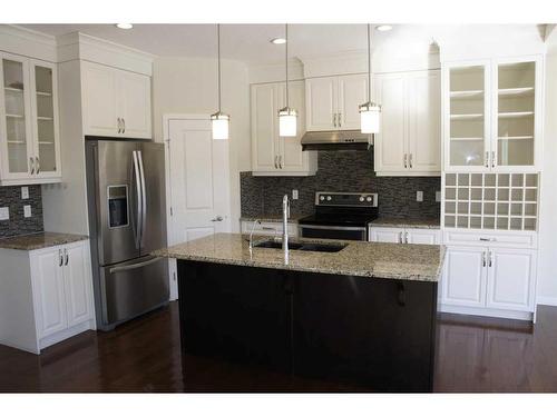 1217 Brightoncrest Common Se, Calgary, AB - Indoor Photo Showing Kitchen With Stainless Steel Kitchen With Upgraded Kitchen