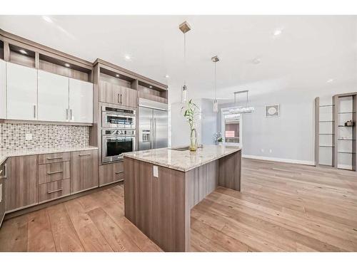 66 Heston Street Nw, Calgary, AB - Indoor Photo Showing Kitchen With Upgraded Kitchen