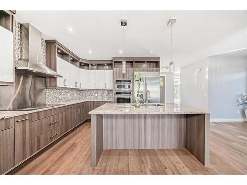 66 Heston Street Nw, Calgary, AB - Indoor Photo Showing Kitchen With Upgraded Kitchen