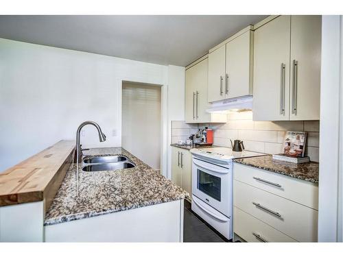 2232 Halifax Crescent Nw, Calgary, AB - Indoor Photo Showing Kitchen With Double Sink