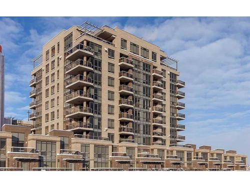 403-10 Shawnee Hill Sw, Calgary, AB - Outdoor With Balcony With Facade