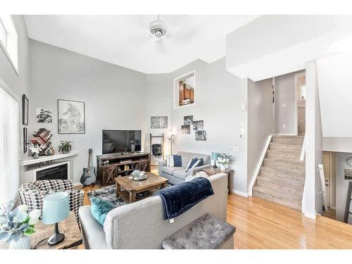 114 Hidden Creek Cove Nw, Calgary, AB - Indoor Photo Showing Living Room