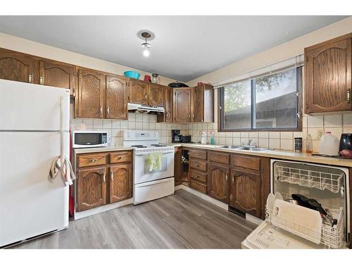 233 18 Avenue Ne, Calgary, AB - Indoor Photo Showing Kitchen With Double Sink