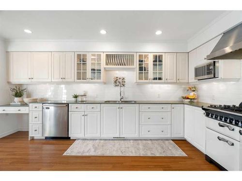 1201 Premier Way Sw, Calgary, AB - Indoor Photo Showing Kitchen With Double Sink With Upgraded Kitchen